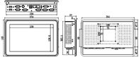 PC پنل 10.1 اینچی، صفحه نمایش لمسی خازنی، کامپیوتر PC پنل لمسی صنعتی، J1900، 2LAN، 6COM، IPPC-1206TW1