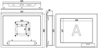 نمایشگر صفحه لمسی صنعتی 12.1 اینچی PLM-1201T با پشتیبانی از وضوح بالا و پایین