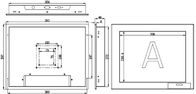صفحه نمایش لمسی صنعتی 15 اینچی PLM-1501T / پنل صفحه نمایش لمسی صنعتی