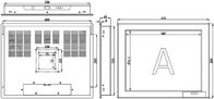 صفحه نمایش لمسی صنعتی 17 اینچی PLM-1701T / صفحه نمایش لمسی ال سی دی صنعتی