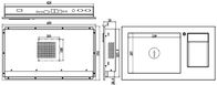 IPPC-1203KB 12.1 اینچی صفحه لمسی صنعتی صفحه کلید یکپارچه صفحه کلید اسکن بارکد بارکد خوان
